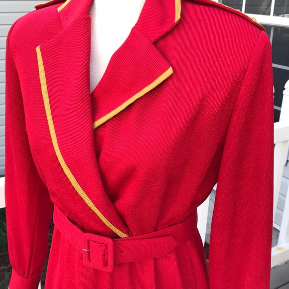 Henry Lee Vintage Military Style Dress - Picture 3 of 13